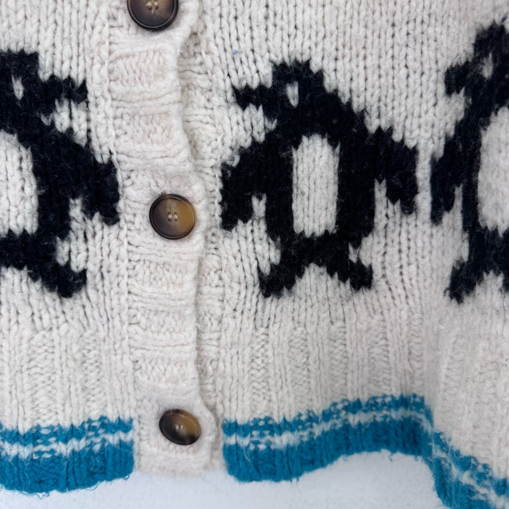 Anthropologie Maeve Penguin Button Front Cardigan Sweater size Small - Picture 5 of 7
